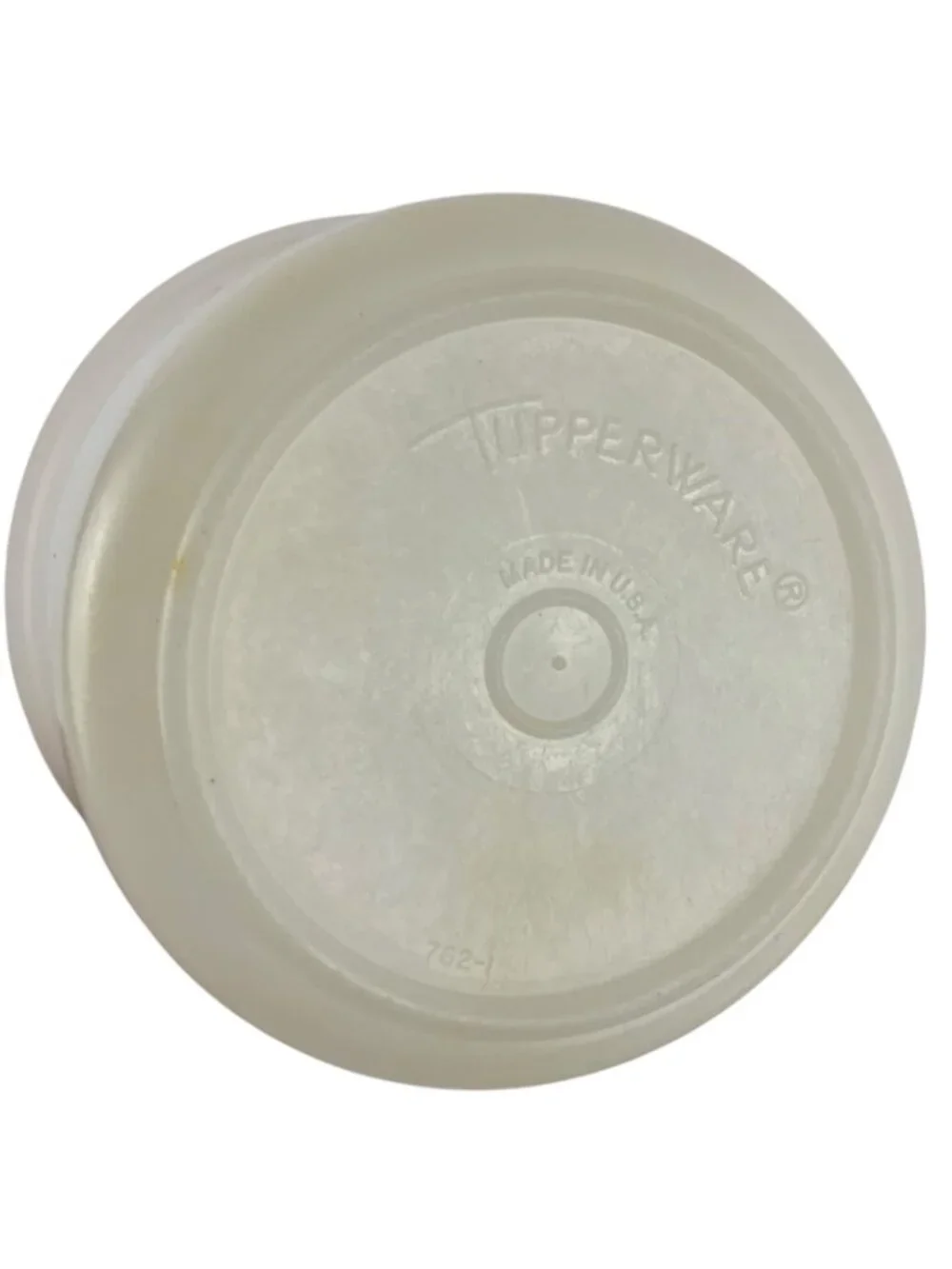 Vintage Tupperware Sheer White Plastic Measuring Cups Set Of 4 USA 1/3 to 1 cup